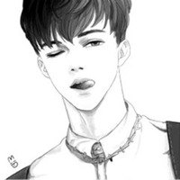 黑白动漫可爱男生头像带字可爱