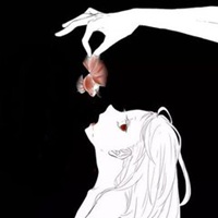 最新黑白女生头像动漫头像一对