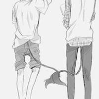 高冷男生黑白动漫头像侧脸头像