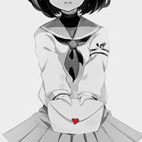 黑白头像背动漫