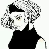 动漫头像黑白女生可爱头像可爱
