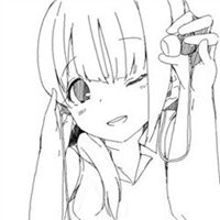 微信头像动漫女生伤感黑白头像
