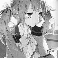 黑白头像女生动漫情侣头像带字