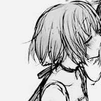 黑白动漫男头像