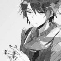 黑白动漫少女背影头像唯美壁纸