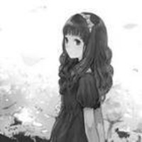 动漫头像女生唯美黑白头像带字