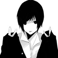 q友乐园情侣动漫微信头像黑白