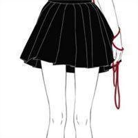 动漫头像侧脸长发美女头像黑白