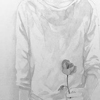 黑白动漫伤感头像女生头像带字