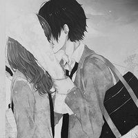 女生黑白哭泣动漫头像女生头像