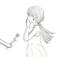 微信头像女生动漫伤感黑白灰色