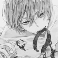 动漫女生背影黑白清新头像女生