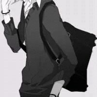 黑白动漫猫头像