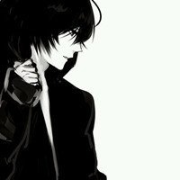 黑白动漫高清头像男生背影头像