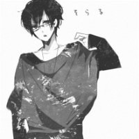 黑白高清动漫微信头像男生头像