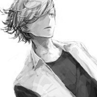 黑白动漫少女背影头像唯美壁纸