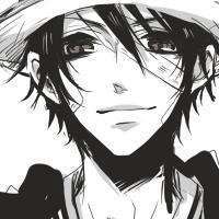 黑白女生头像动漫头像带字素材