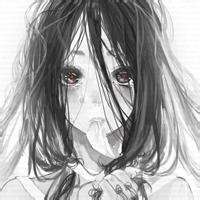 动漫烟头像黑白