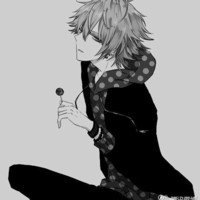 高冷男生黑白动漫头像侧脸头像