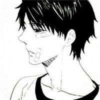 唯美黑白背影动漫头像女生头像