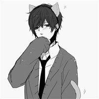 微信头像女生动漫黑白背影头像