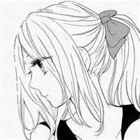 背影动漫女生伤感头像黑白头像