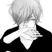 黑白卡通头像动漫情侣头像一对