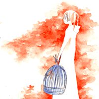 头像动漫长发美女头像背影头像