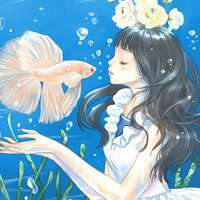 唯美女头像动漫情侣头像带字