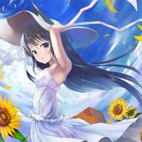 情侣唯美女生动漫头像带字头像