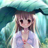 动漫皮肤伤感带字唯美女生