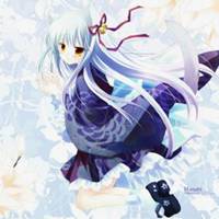 情侣唯美女生动漫头像带字头像