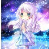 情侣唯美女生动漫头像带字头像