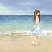 动漫美女微信头像背影唯美伤感