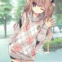 动漫微信唯美女生带字小清新