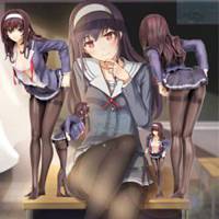 唯美女生闺蜜动漫头像小清新