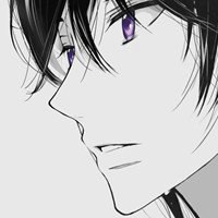 唯美二次元动漫男生头像黑白头像