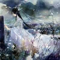 二次元黑白动漫头像女生头像