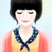 动漫女生头像要长头发可爱点