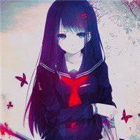 暗黑系头像女生动漫冷酷血腥