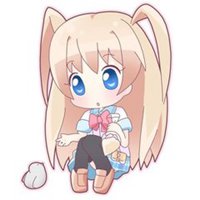 微信头像女生动漫侧面低着头