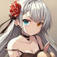 黑白简约动漫头像女生头像吧