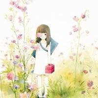 动漫小清新闺蜜头像女生头像一对