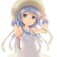 戴帽子黑白女生头像动漫人物