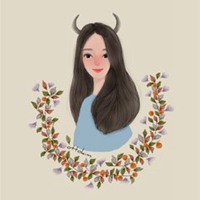 微信动漫蓝色女生头像24乘以24