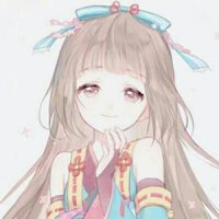 穿裙子动漫女生接过玫瑰头像