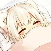 微信动漫蓝色女生头像24乘以24