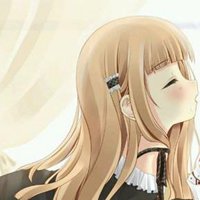 黑白微信头像动漫女生头像带字素材