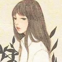 黑白侧脸戴帽子动漫头像女生