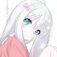 二次元动漫女生背影头像黑白头像